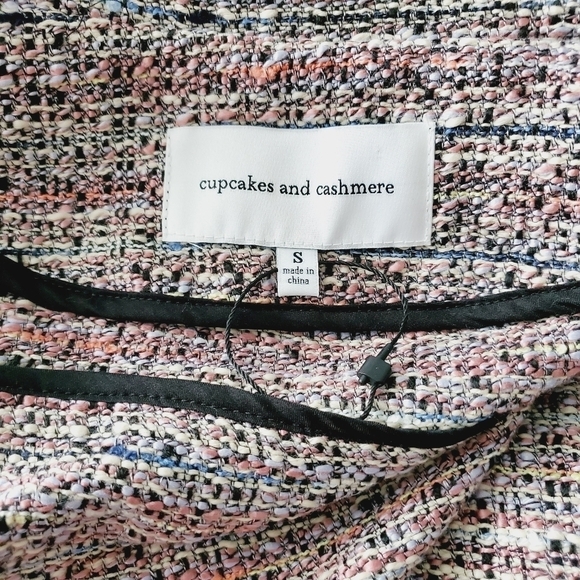 NEW Cupcakes and Cashmere Canter Tweed Jacket Pink - Picture 5 of 6